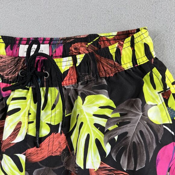 Saturdays NYC Timothy Hyper Monstera Print 7” Inseam Swim Short Men’s Size XS - Picture 2 of 16
